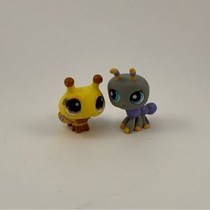Littlest pet shop lot of 2 bugs authentic lps